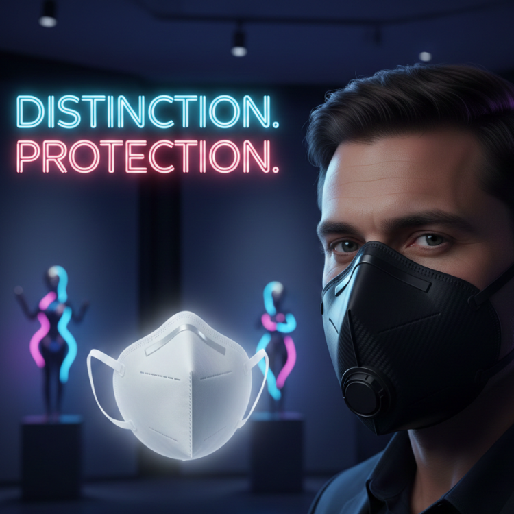 Benehal Pack of 30 NIOSH Approved N95 Foldable Particulate Respirator N95 Mask Black