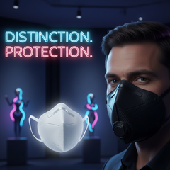 Benehal Pack of 30 NIOSH Approved N95 Foldable Particulate Respirator N95 Mask Black