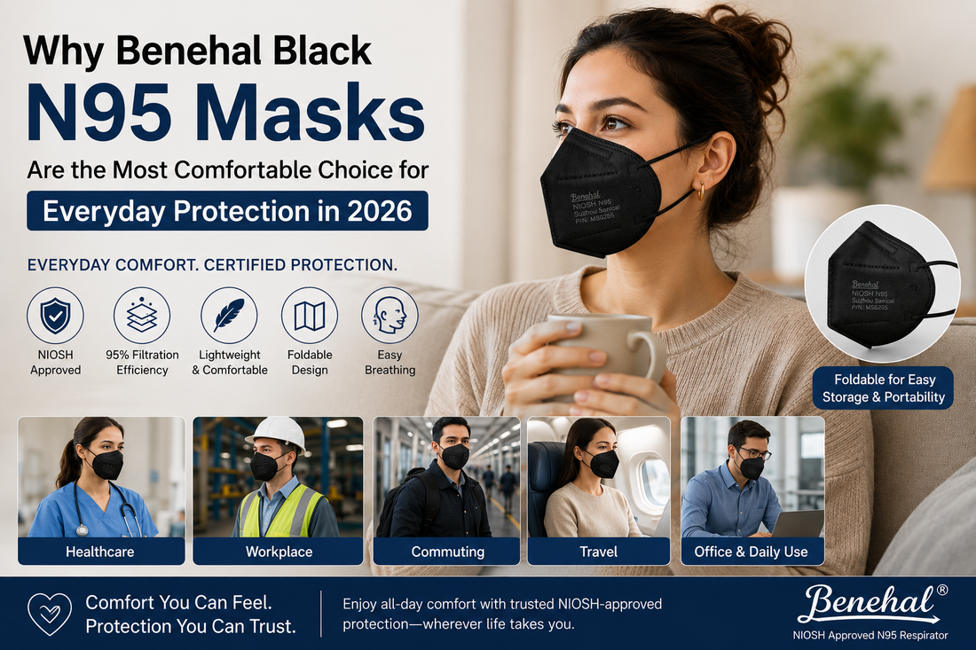 Why Benehal Black N95 Masks Are the Most Comfortable Choice for Everyday Protection in 2026