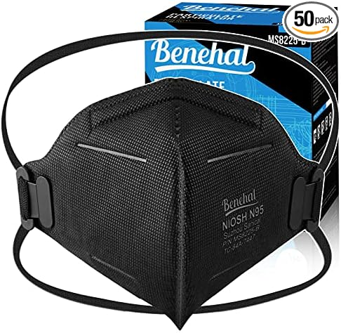 Benehal Black NIOSH Approved N95 Foldable Particulate Respirator Mask